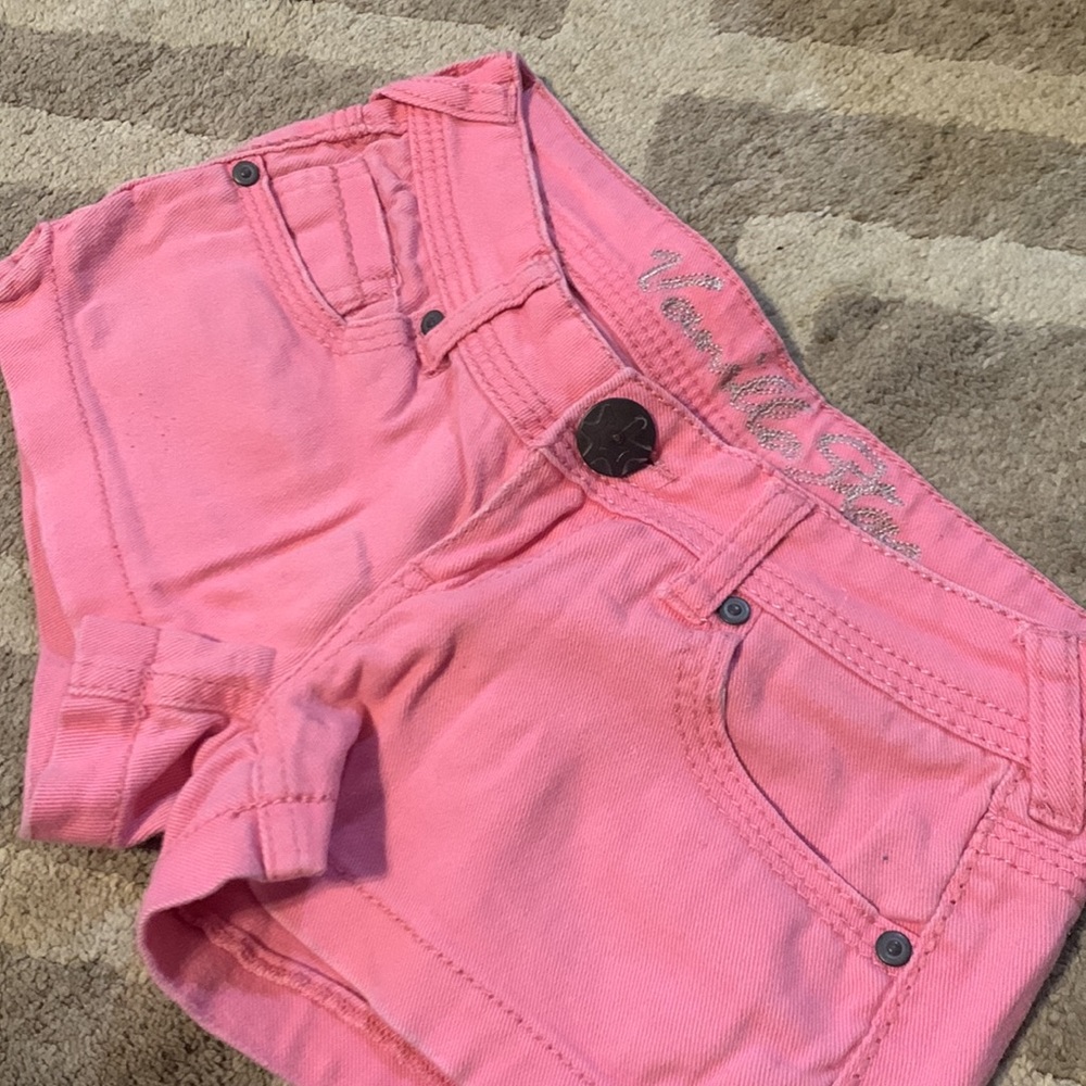 Pink Jean Shorts - Picture 2 of 3